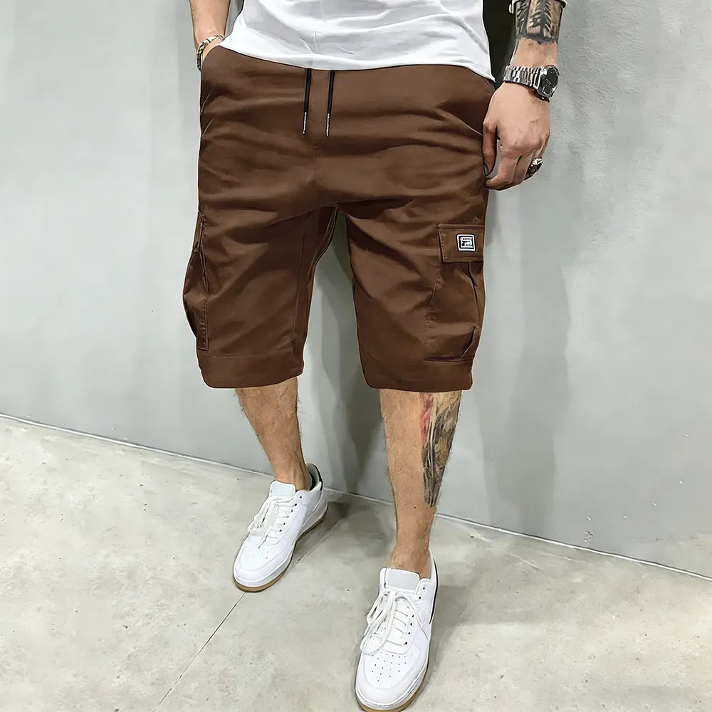 🔥8-PACK $24-Men's Pockets Drawstring Cargo Shorts