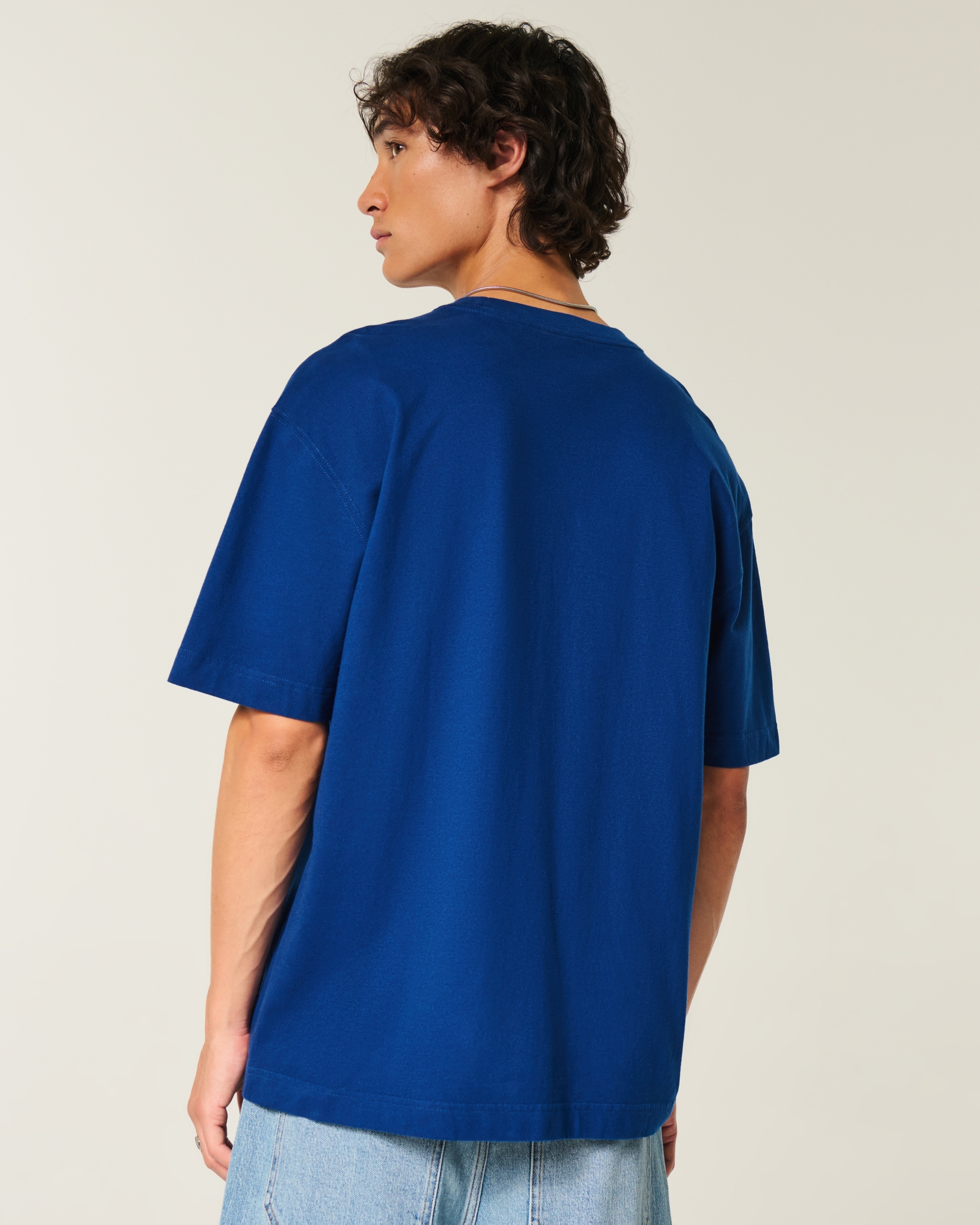 Boxy Heavyweight Washed Cotton Crew T-Shirt