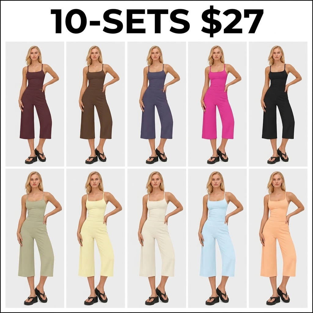 Women's 2-Piece Athleisure Fitness Clothes