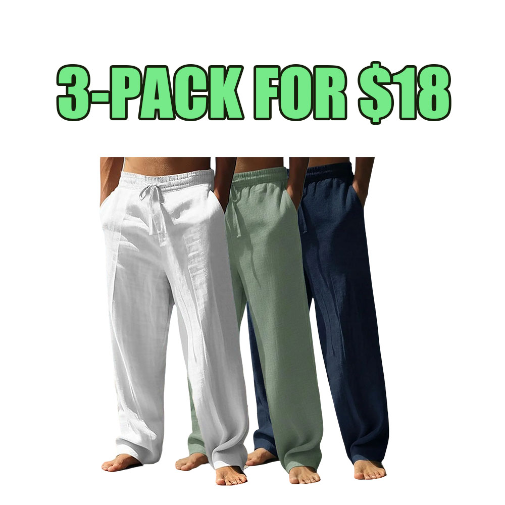 Men's Casual Lightweight Drawstring Pants - Comfortable & Versatile