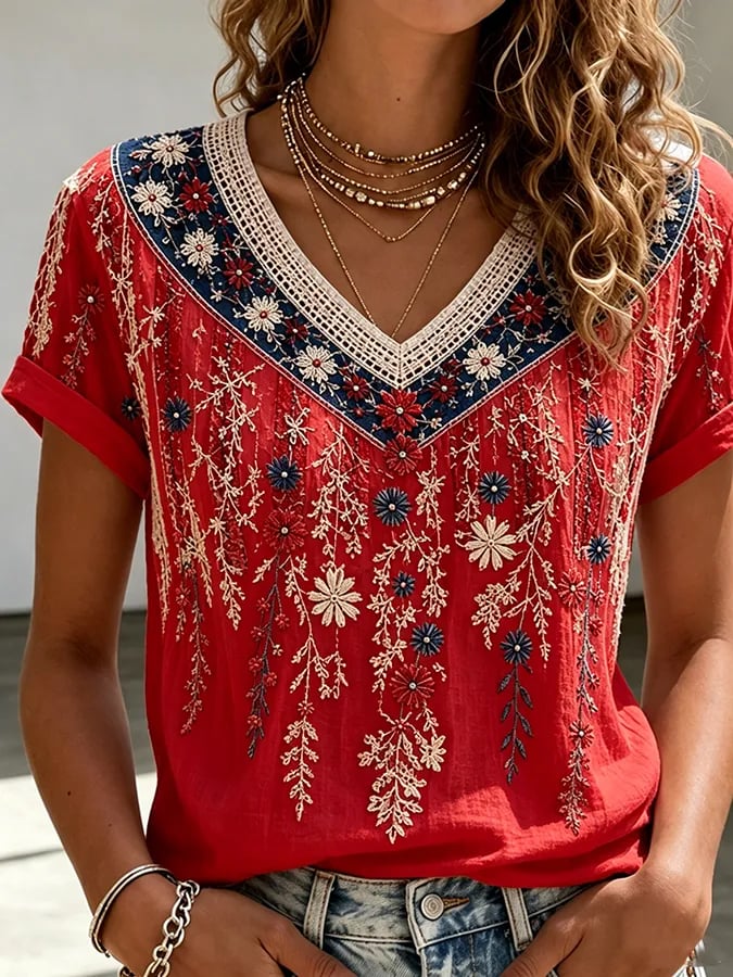 Women's Casual Printed Top