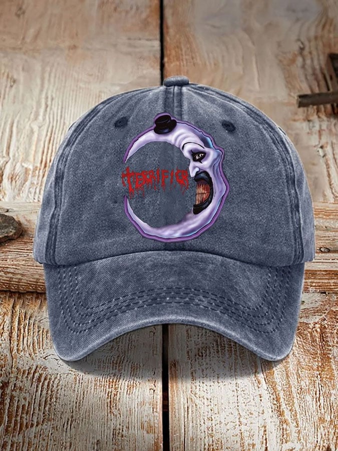 Unisex Halloween Horror Print Hat