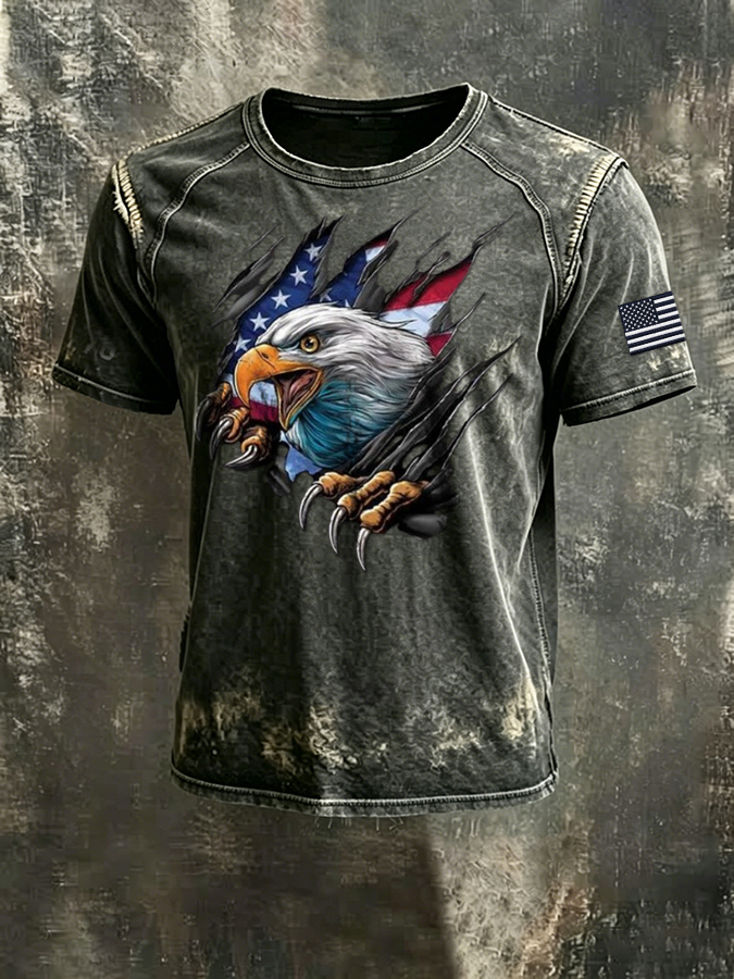 Men'S 250th Anniversary  Casual  Short Sleeved T-Shirt