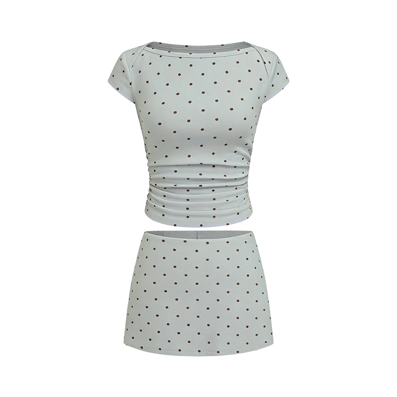 Women's Solid-Color Tank Top & Skirt Two-Piece Set