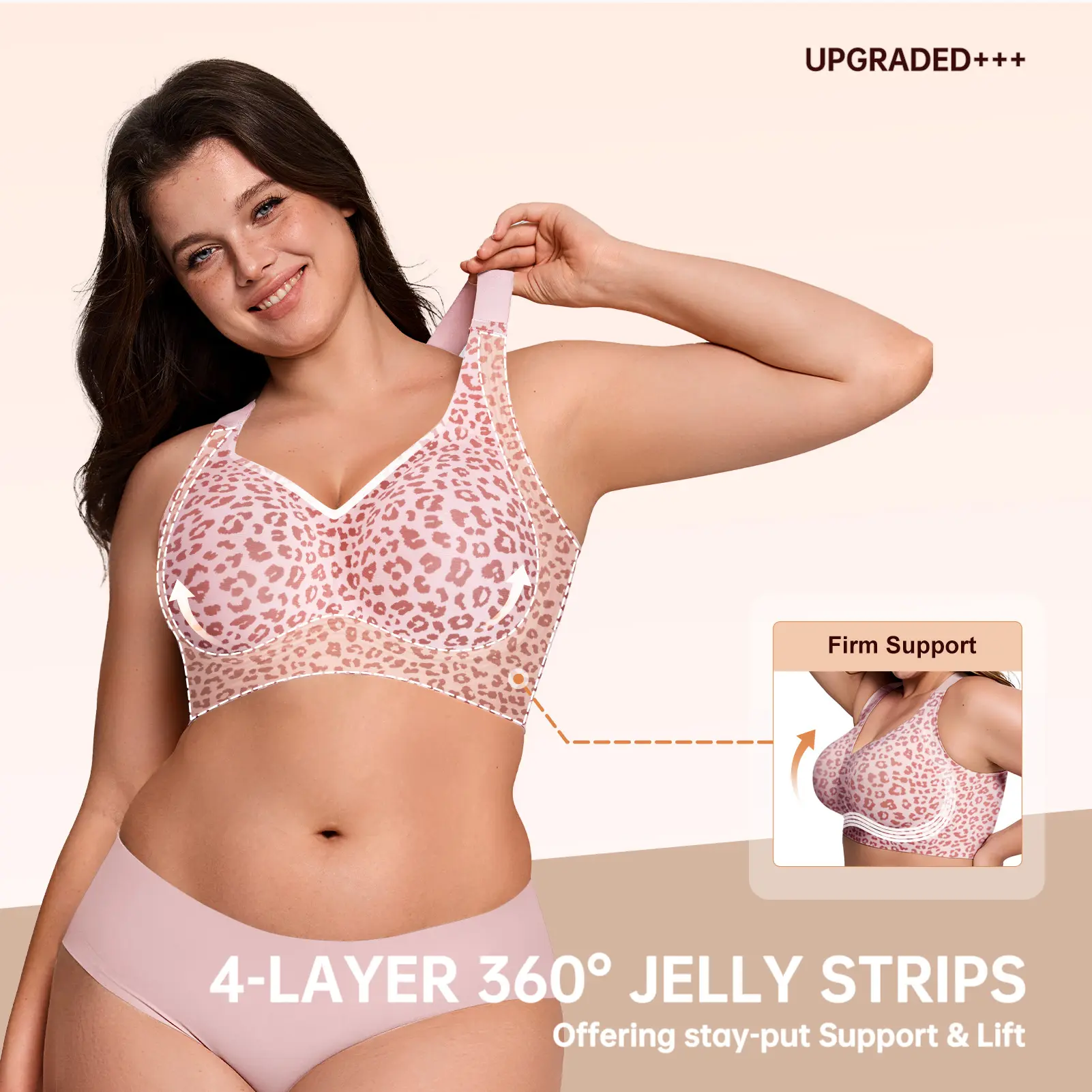 Women Wirefree Bras - Comfortable Wireless Padded Support