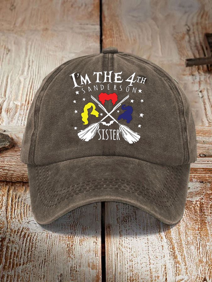 I'm The 4th Sanderson Sister Print Sun Hat