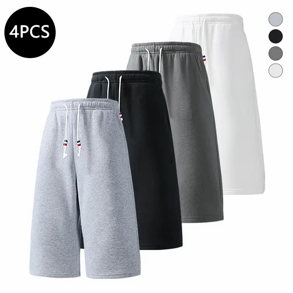 Men’s 3/4 Length Athletic Shorts – Casual Loose Fit Summer Activewear