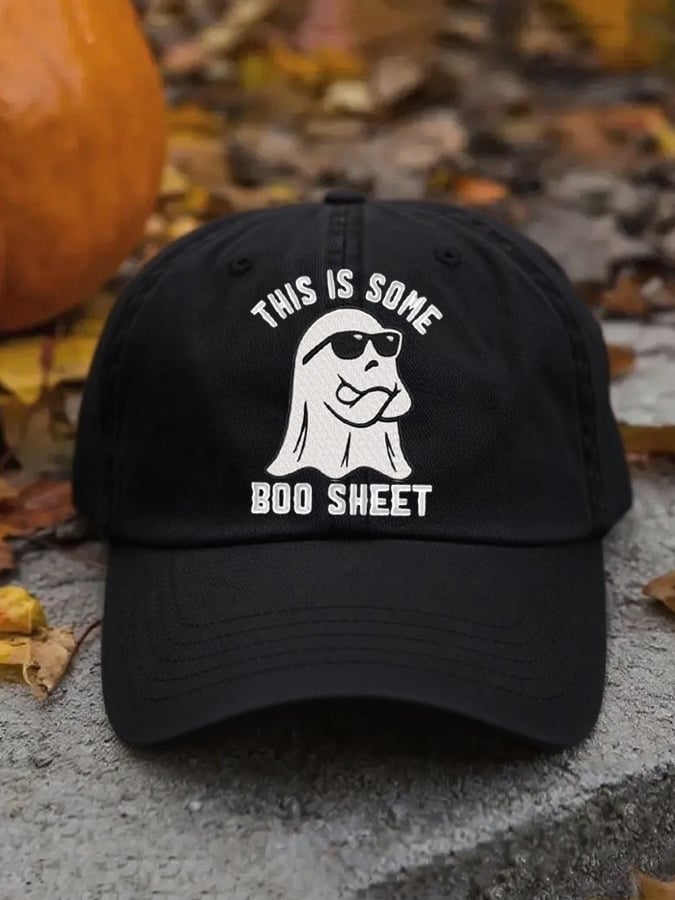 Western This Is Some Boo Sheet embroidery Print Hat