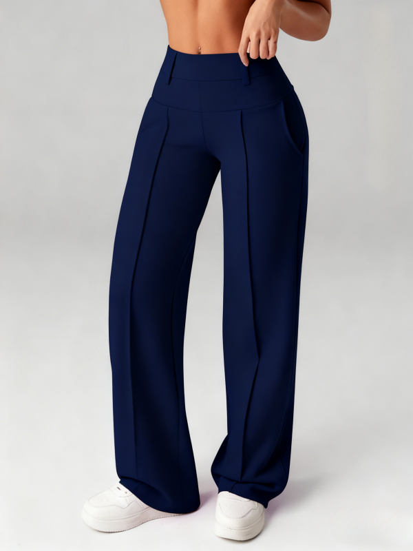 Women's Solid Color Loose Straight Leg Pants