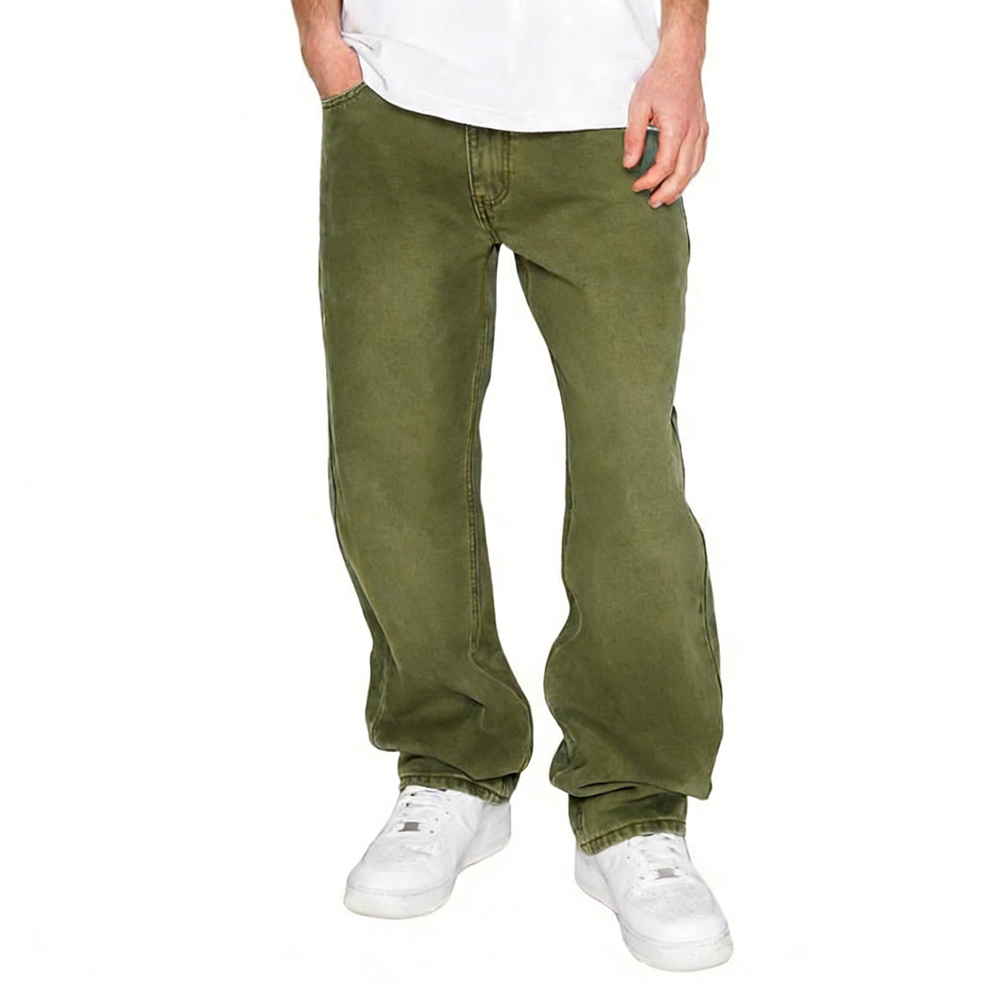 Men's 13oz 100% Cotton Baggy Denim Jeans