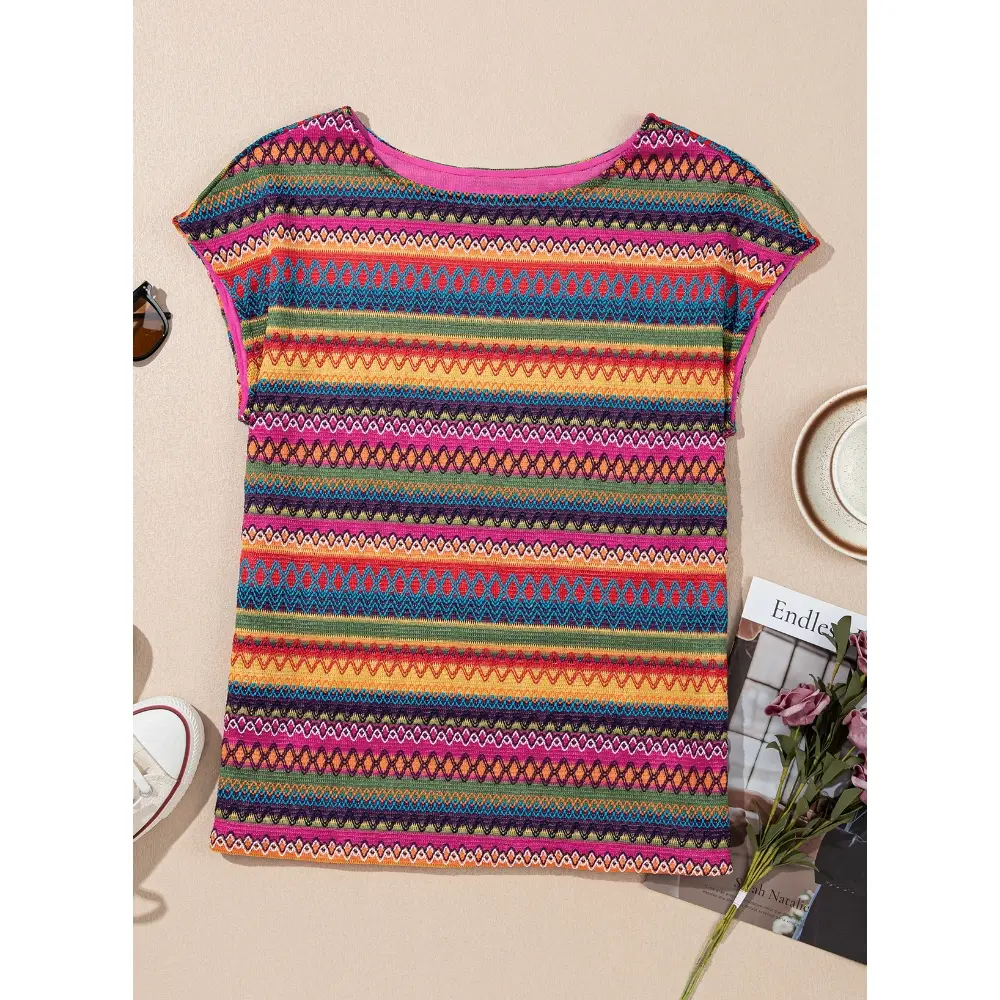 Summer Womens Tops for Women 2026 Trendy Fall Cute Crop Tops Striped Shirts Crewneck Womens Blouses Dressy Casual Business Fashion Vacation Outfits Resort Wear Ladies Loose Fit