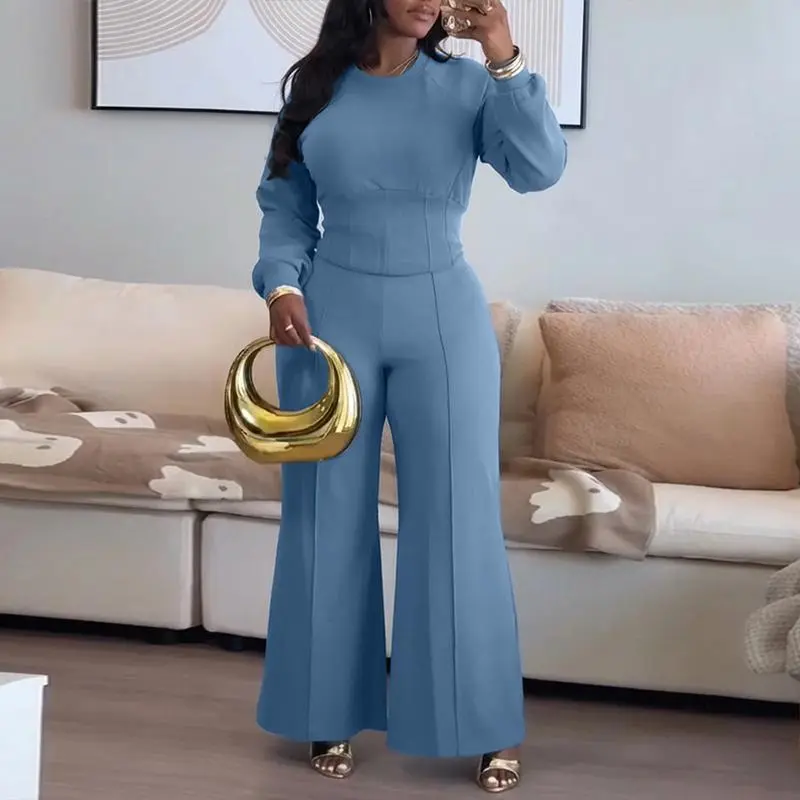 Women's Casual Seam Design Sweatpants Set
