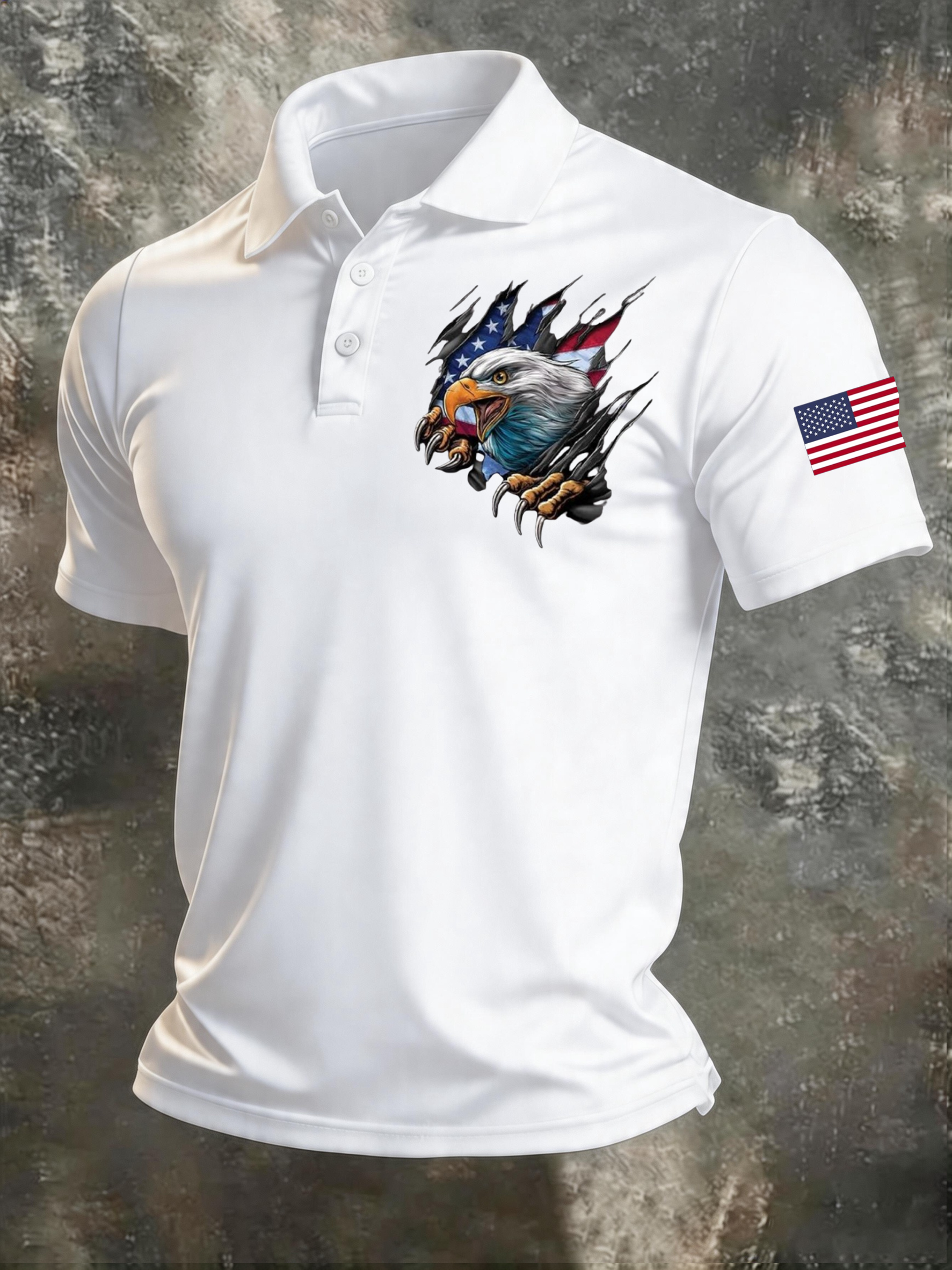 Men's 250Th Anniversary American Casual Short-Sleeve Polo Shirt