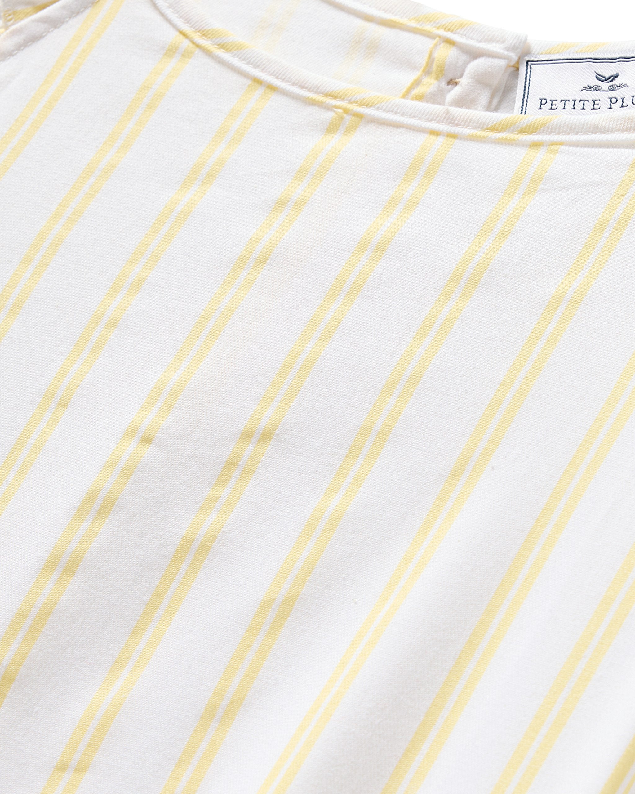 Girl's Twill Amelie Nightgown in Sunny Stripe
