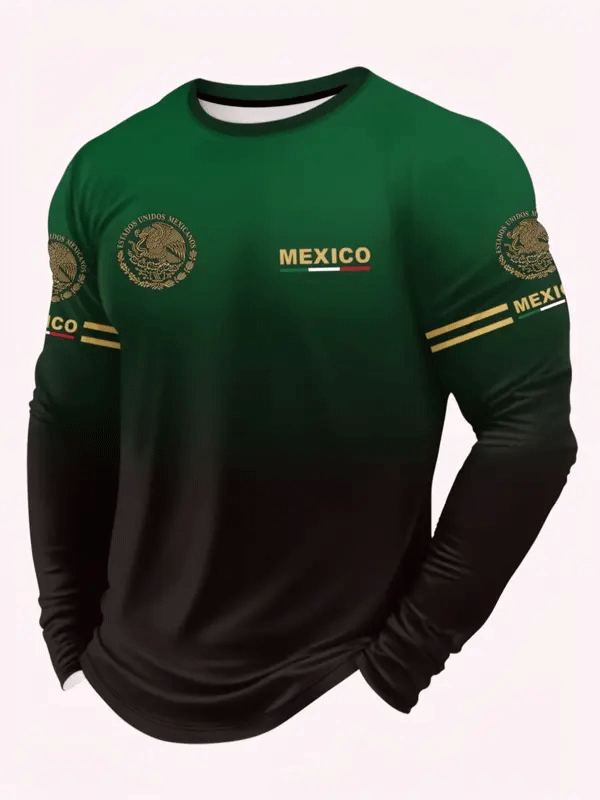 Men’s Printed Long Sleeve Performance Tee
