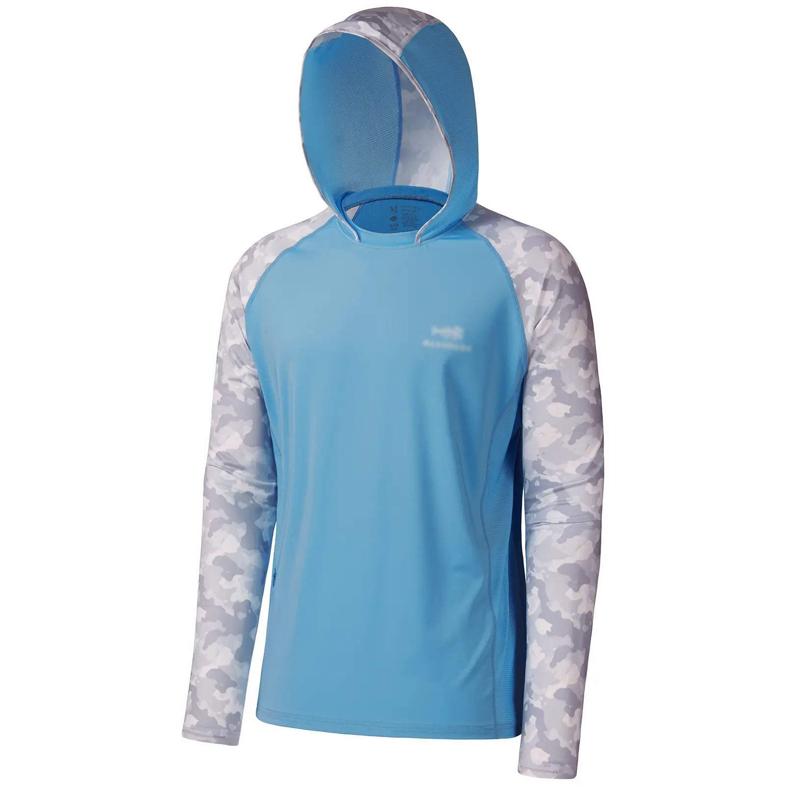 Men's UPF 50+ Long Sleeve Fishing Hoodie – Camo Cooling Shirt with Pockets & Thumbholes