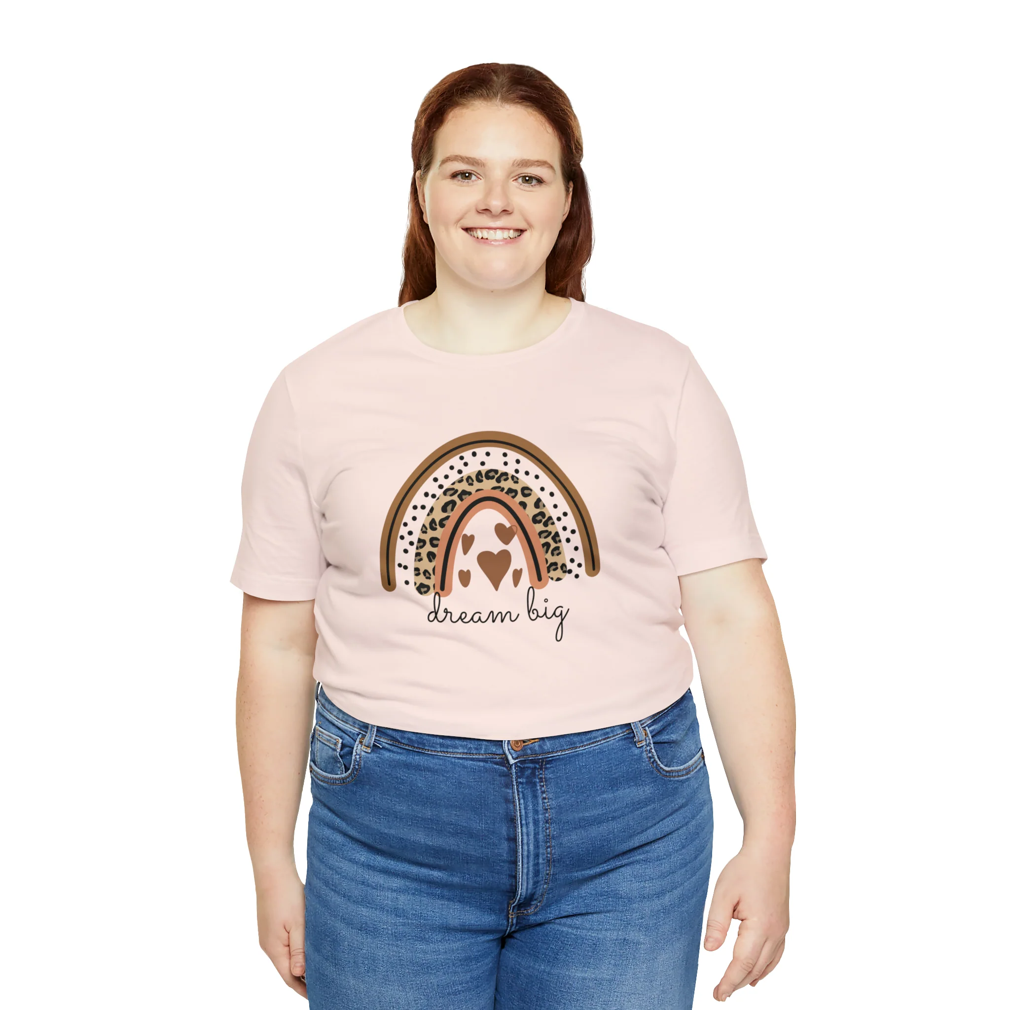 Dream Big Boho Rainbow Unisex Jersey Short Sleeve Tee