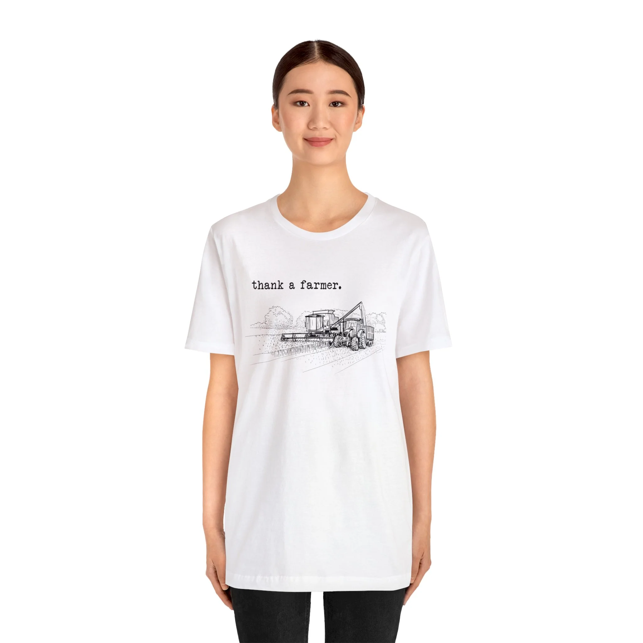 Thank a Farmer Unisex Jersey Short Sleeve Tee
