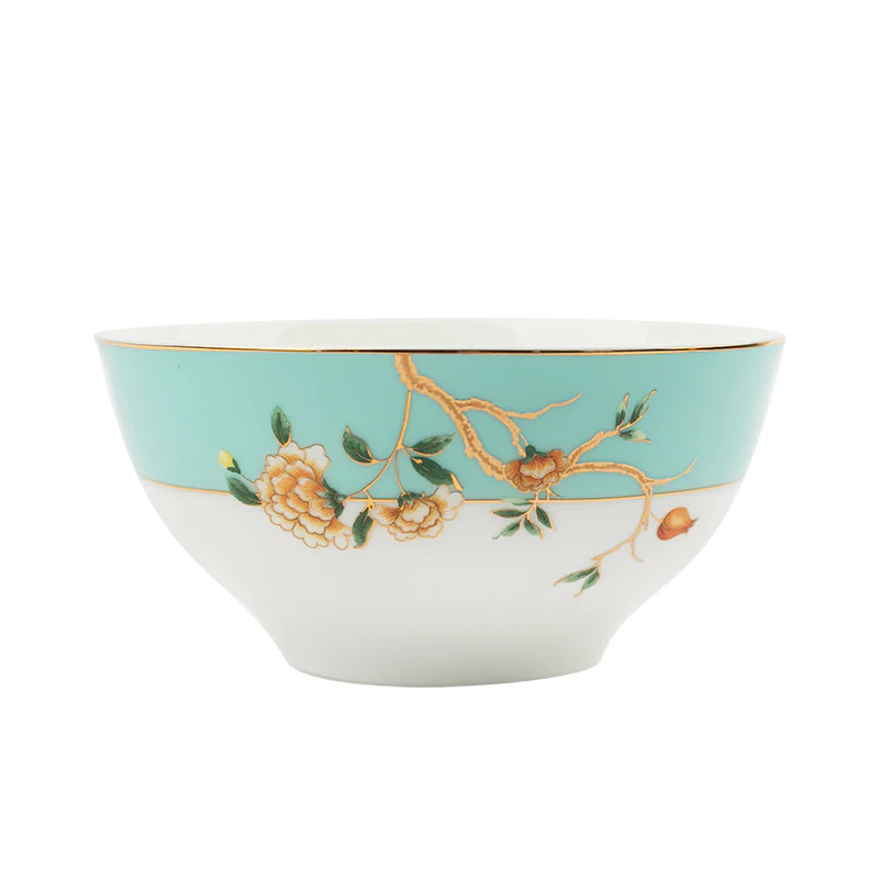 Bone China European Antique Style Bowl and Plate