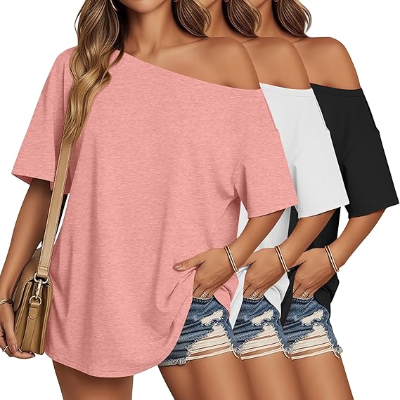 Casual basic short-sleeved T-shirt