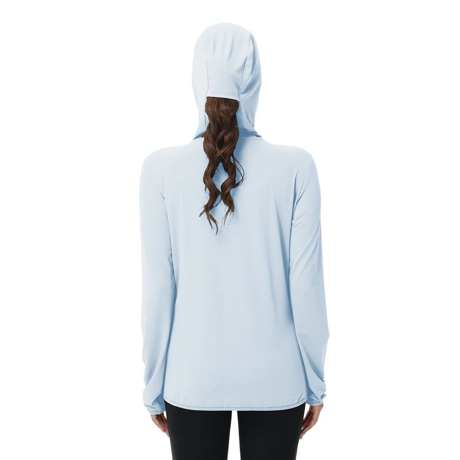 Women's Lightweight Long-Sleeved Sunscreen Hoodie Jacket - Full-Range Large Elastic