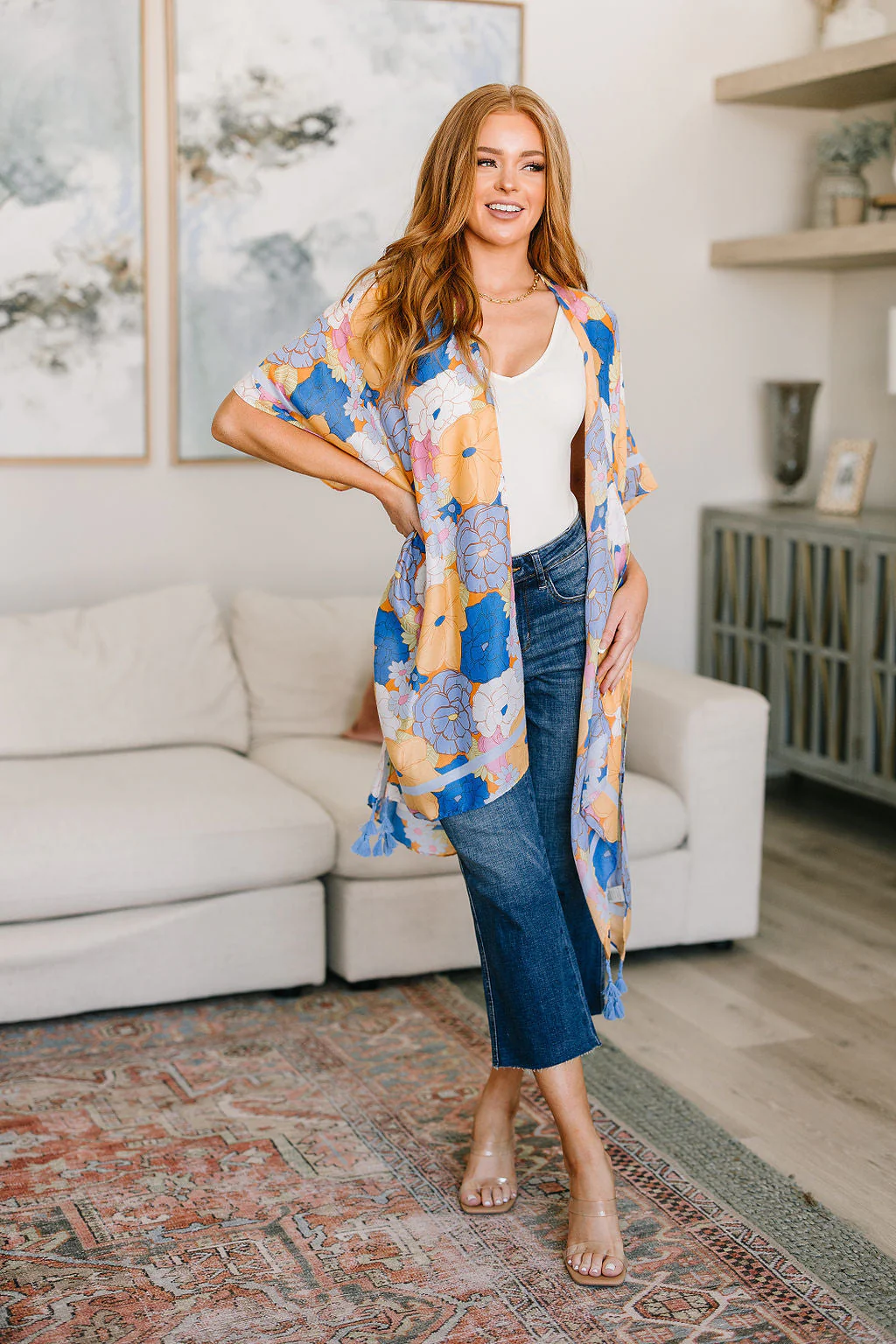 High Rise Wide Leg Crop Jeans
