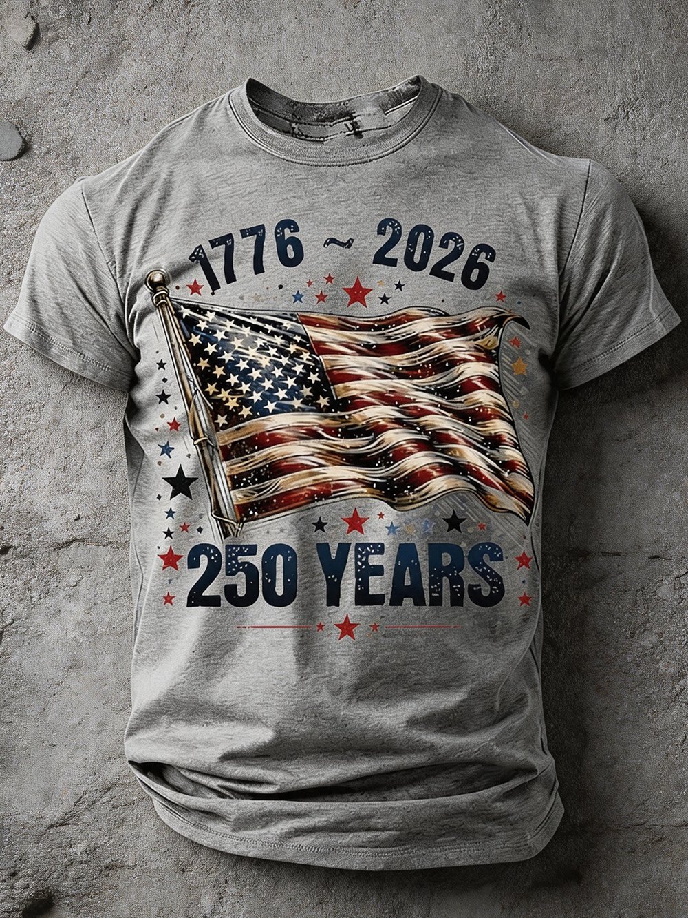 Men's 250 Years 1776 2026 Fighter Jets American Flag Patriotic 250th Anniversary Military Air Force Graphic T Shirt
