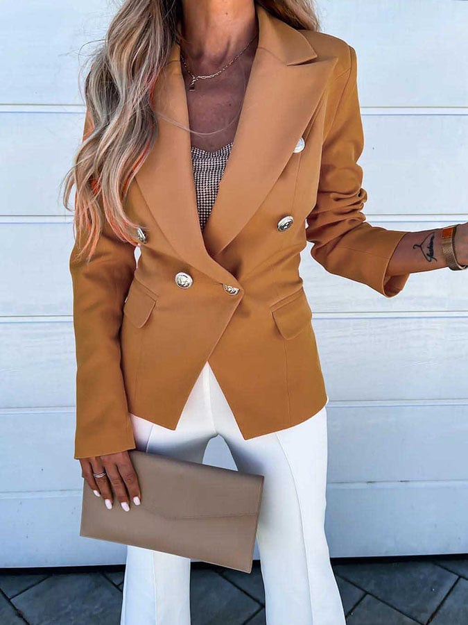 Casual Solid Color Blazer