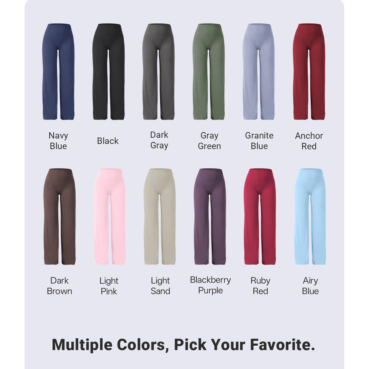 Leggings High-Waist Straight-Leg No Front Seam Buttery Soft Gym Yoga Pants for Women Fitness Tights