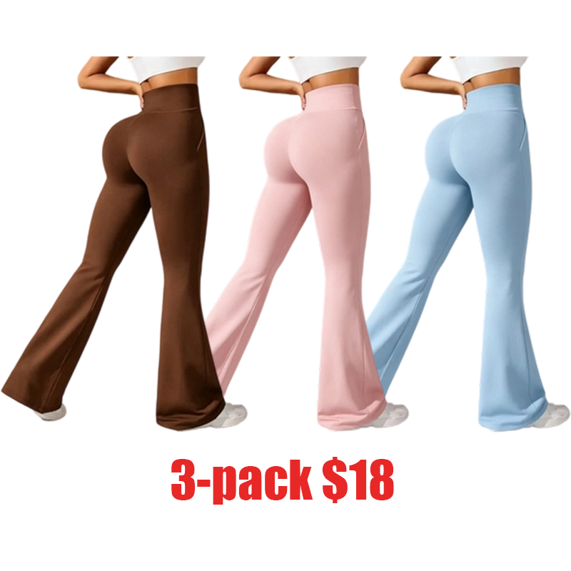 Women's High-Stretch Micro Flare Sweatpants – Soft Elastic Athleisure Gym Pants for Yoga & Casual Wear