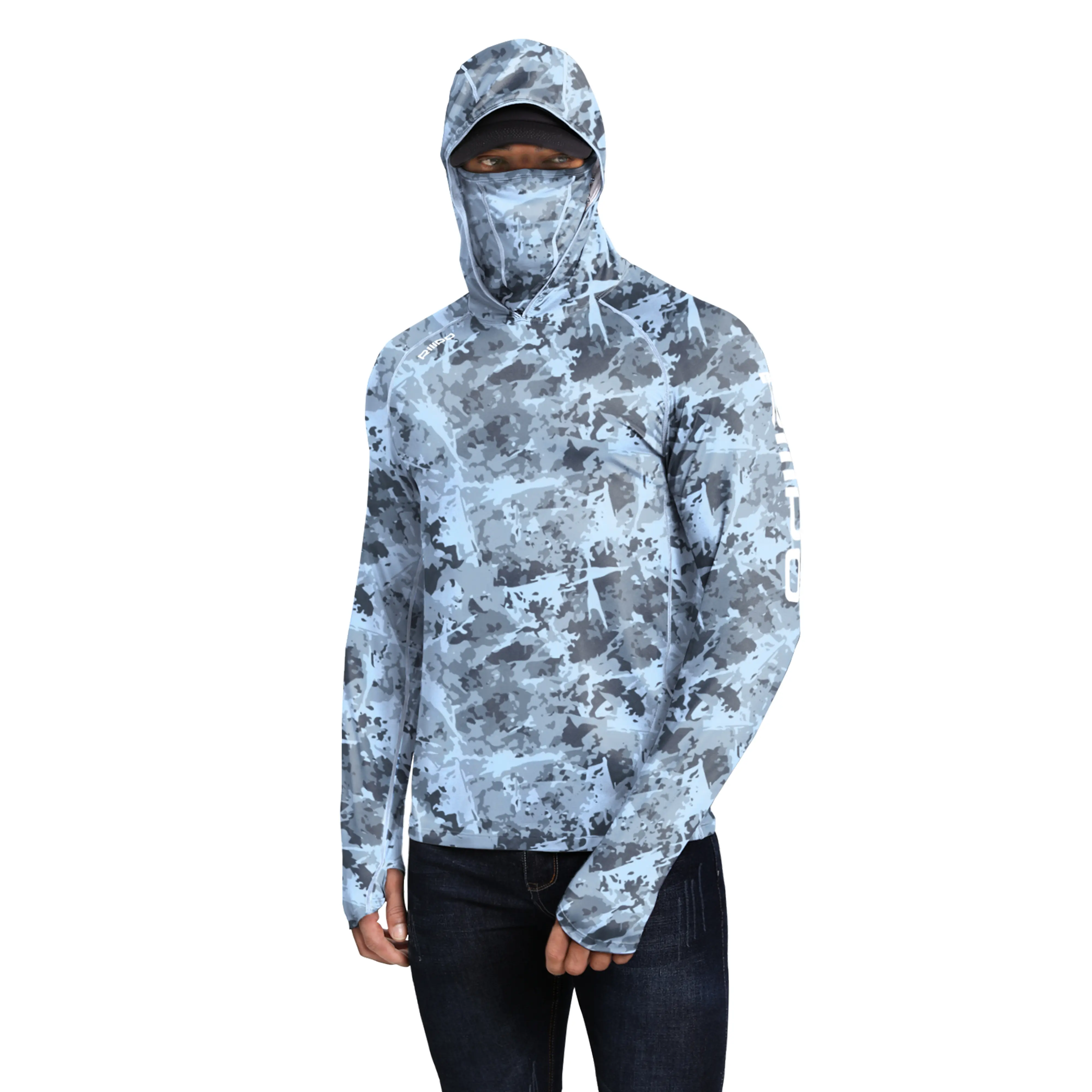 ☀️ Men's UPF 100+ Sun Protection Hoodie with Face Cover