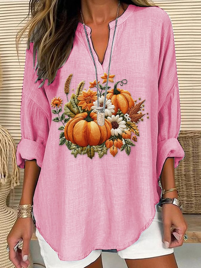 Women's Fall Pumpkin Thanksgiving Shirt