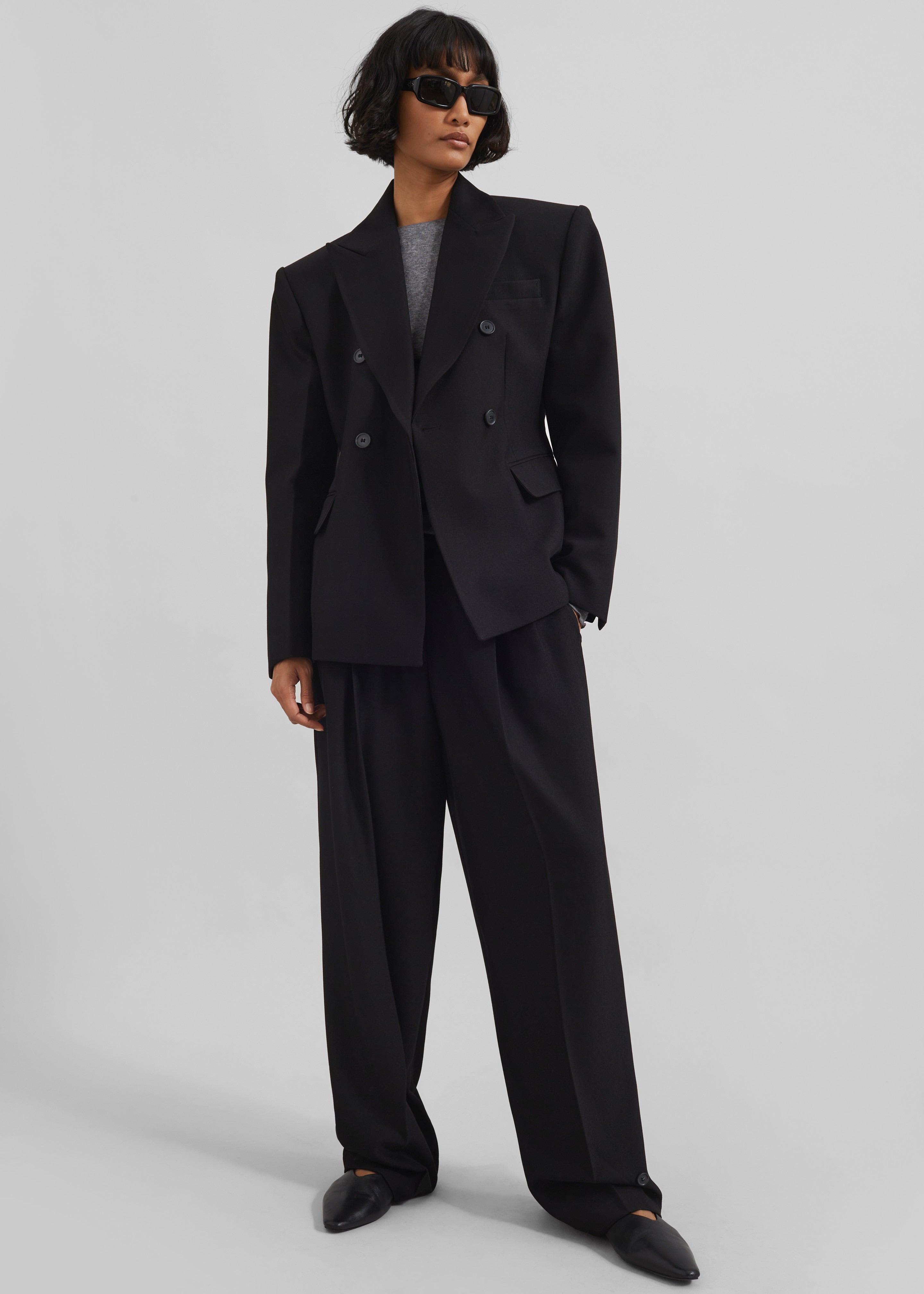 Doyer Cinched Blazer - Black