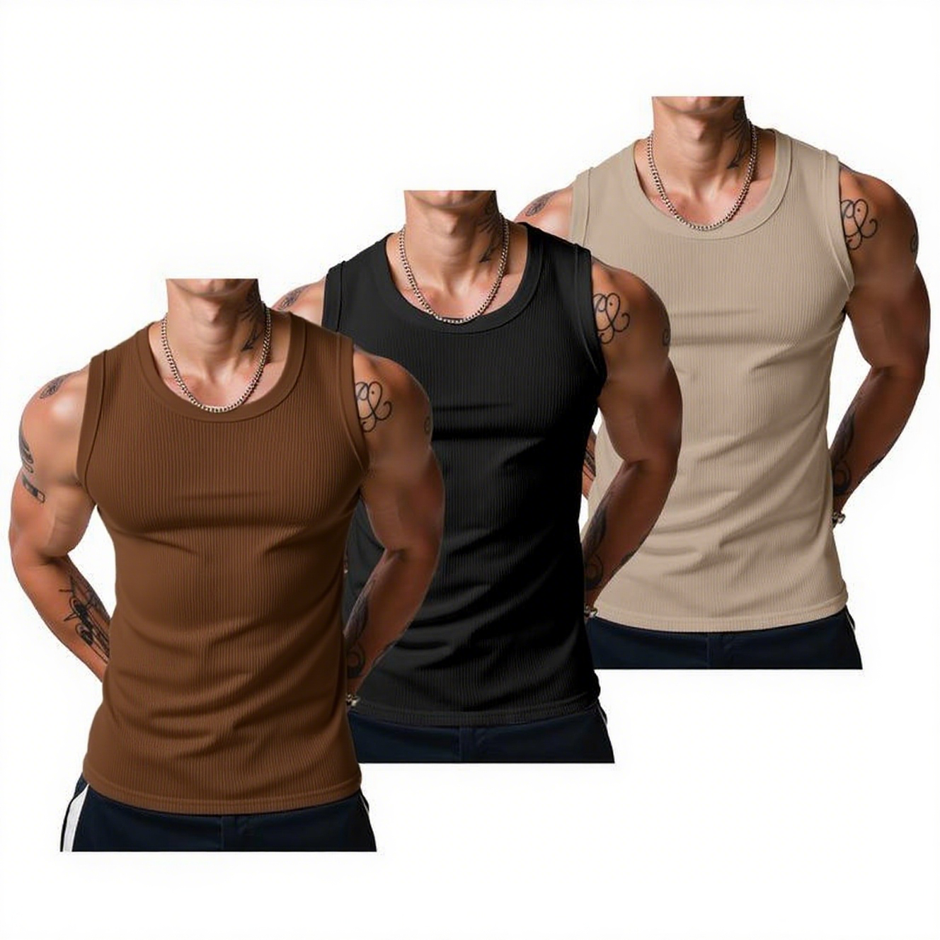 Sleeveless Tank Top Men's Summer Sports Clothing Workout Sports Muscle Shirt