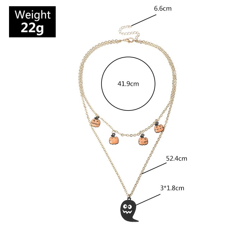Fashionable And Personalized Creative Funny And Interesting Lip Pumpkin Design Necklace