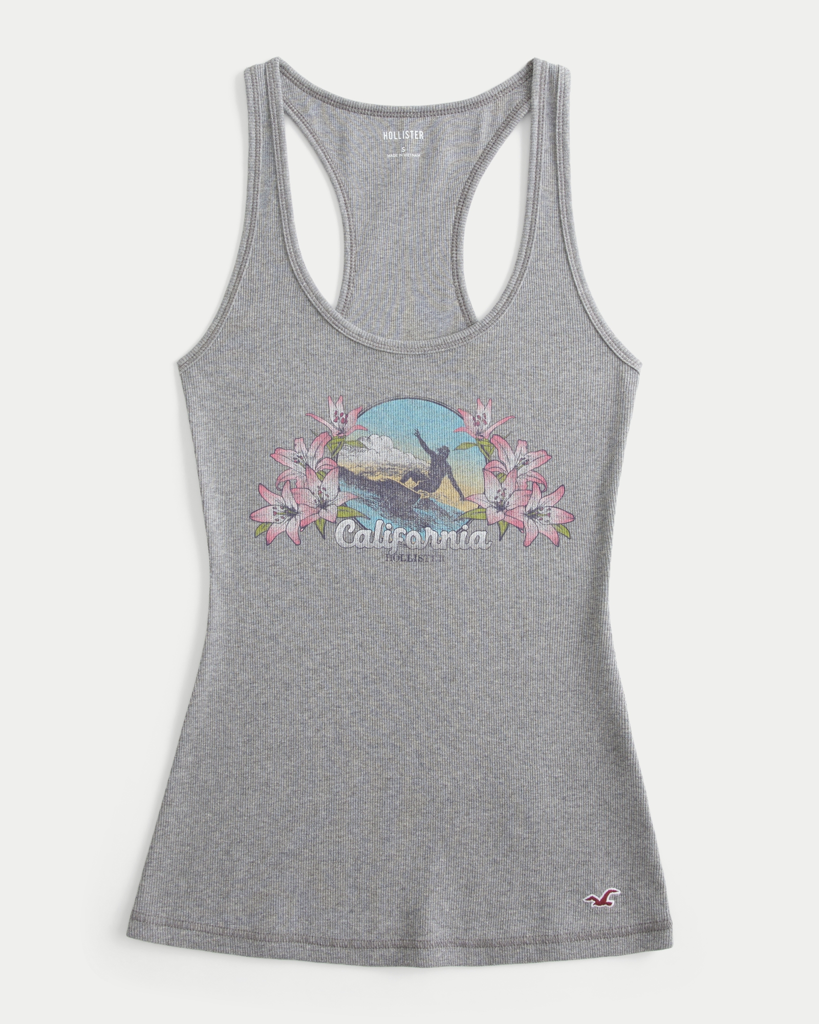 California Logo Graphic Racerback Tank