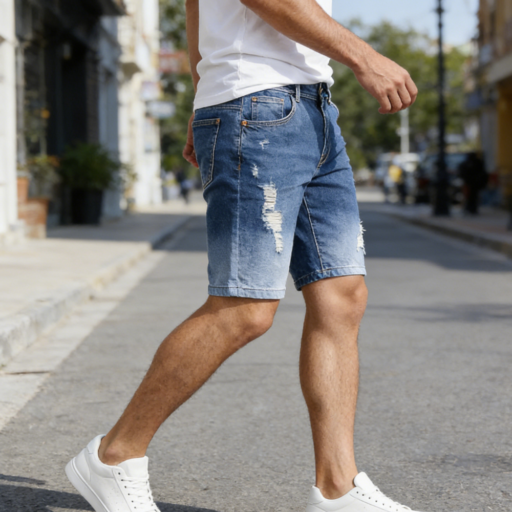 Mens 3 Pack Classic Jean Shorts with Multiple Styles (30-42)