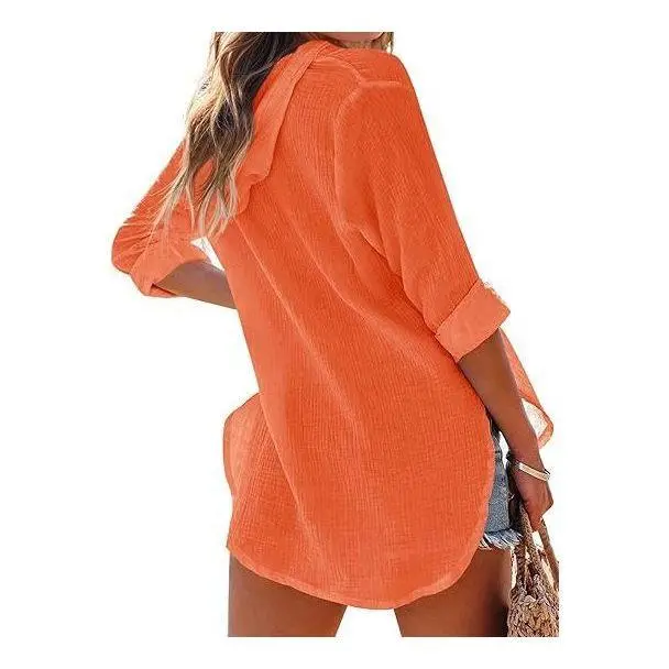 Women's hooded beach cover-up sweatshirt