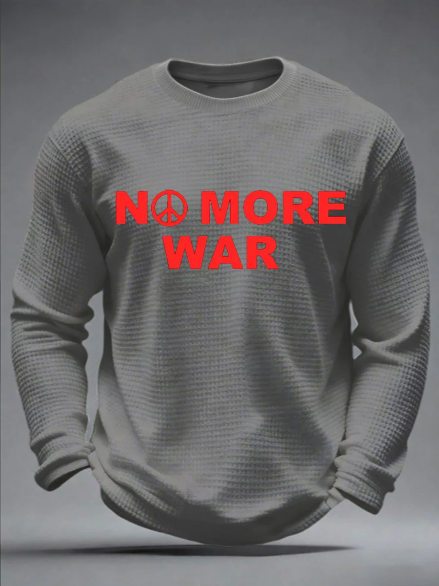 Men's No War Waffle Long Sleeve T-Shirt