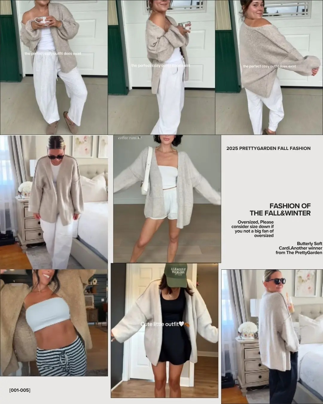 Women's Oversized Open-Front Cardigan – Long Lantern Sleeve Lightweight Knit