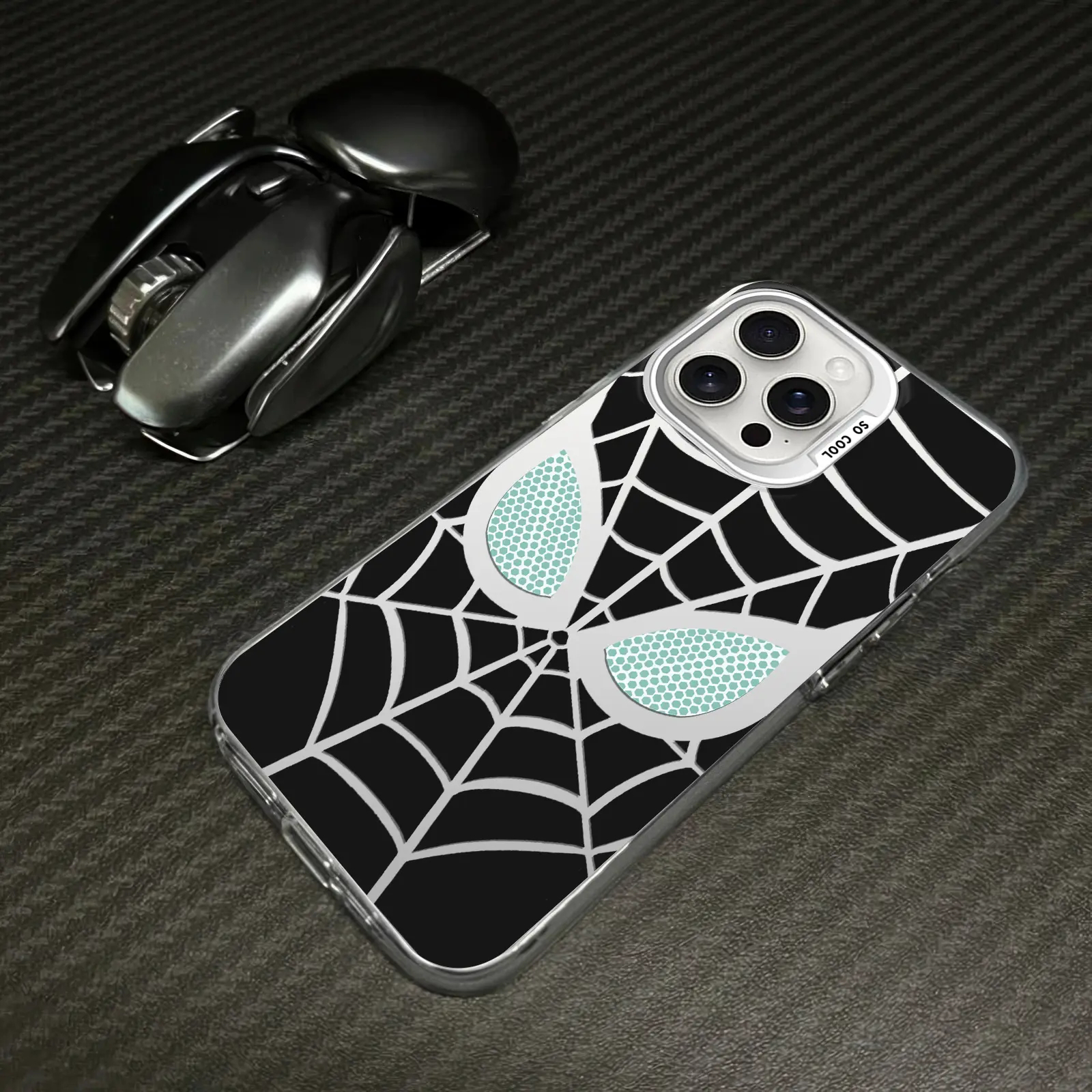 Classic Cool Grid Pattern IMD Laser Phone Case, Military Grade Anti Drop