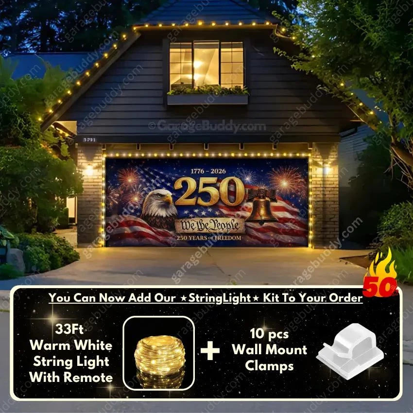 Freedom 250 | Limited Edition Patriotic Garage Door Cover