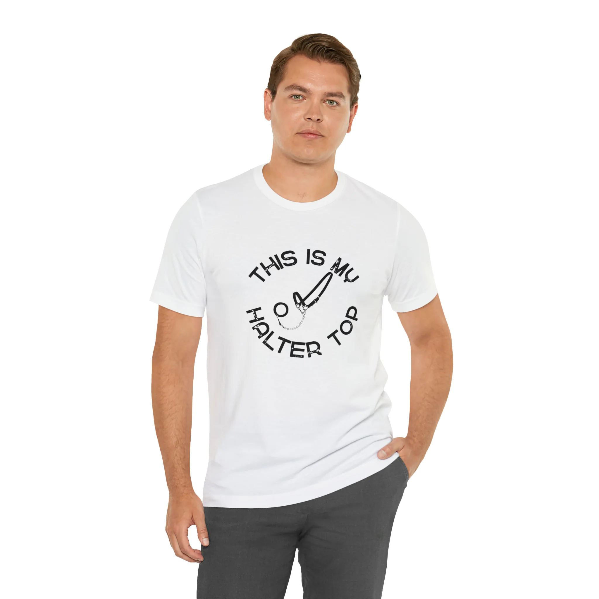 This is My Halter Top Unisex Jersey Short Sleeve Tee