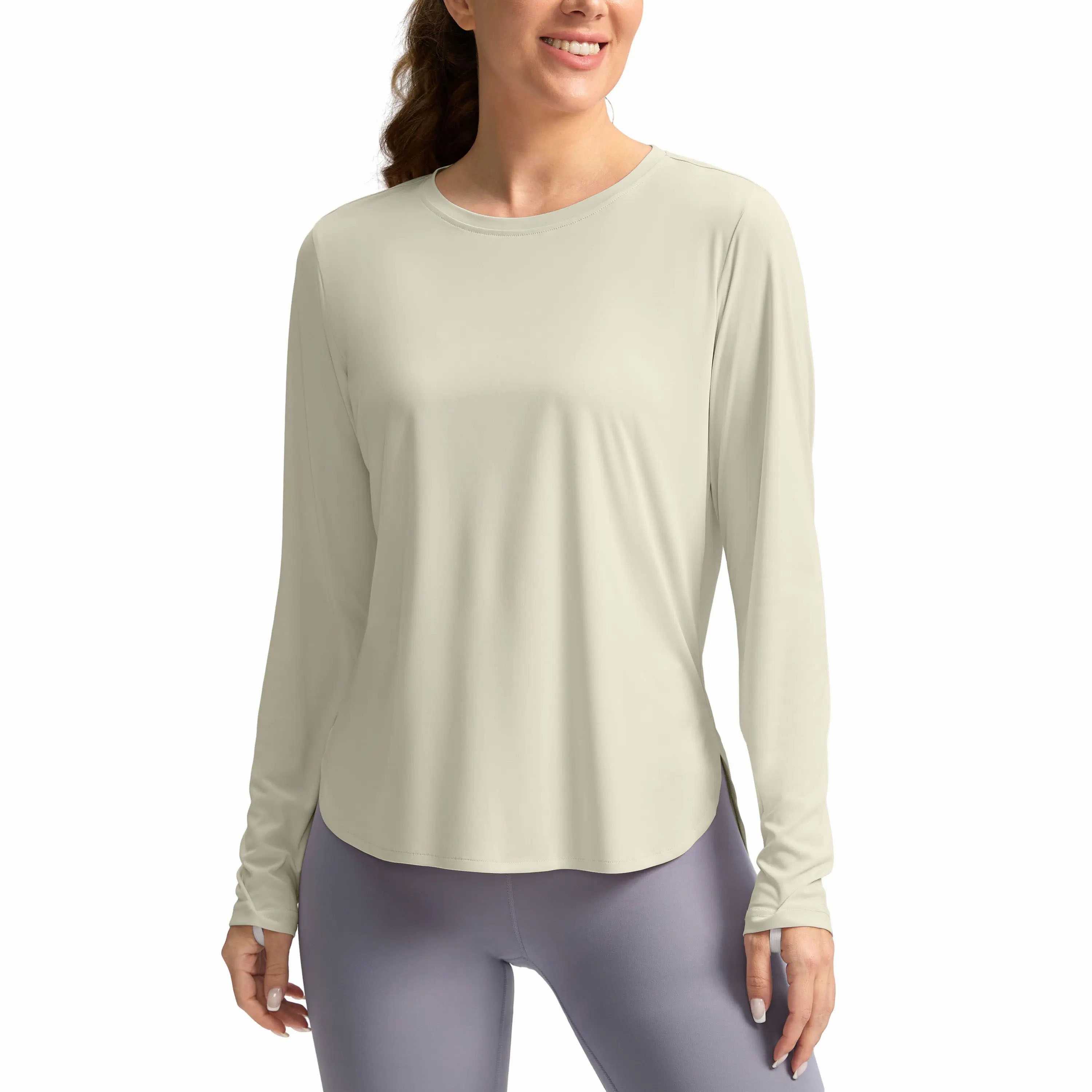 Women's UPF 50+ Long Sleeve Sun Shirt – Lightweight Quick Dry UV Protection Top