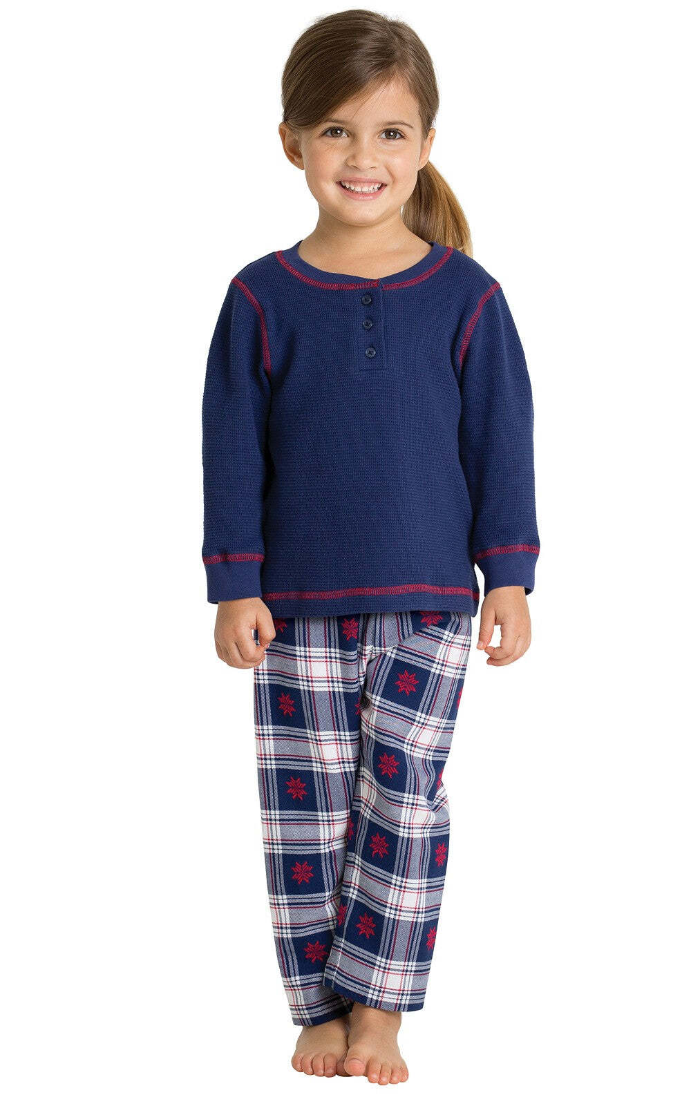 Snowfall Plaid Flannel Matching Family Pajamas