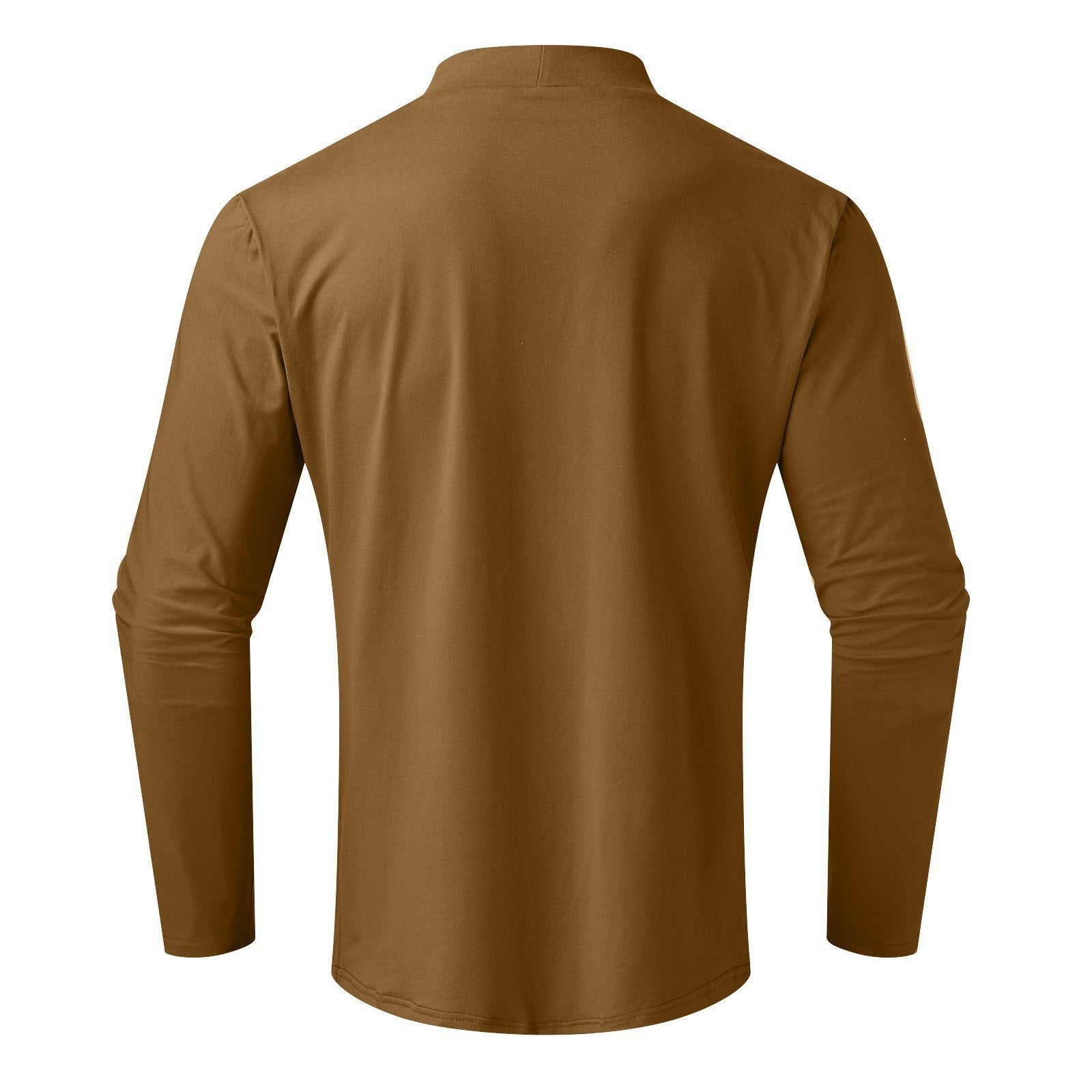 ✨ Men's High Neck Slim Fit T-Shirt - Stretchy & Breathable Fabric, Modern Style for Gym or Casual Wear 🏃‍♂️📦
