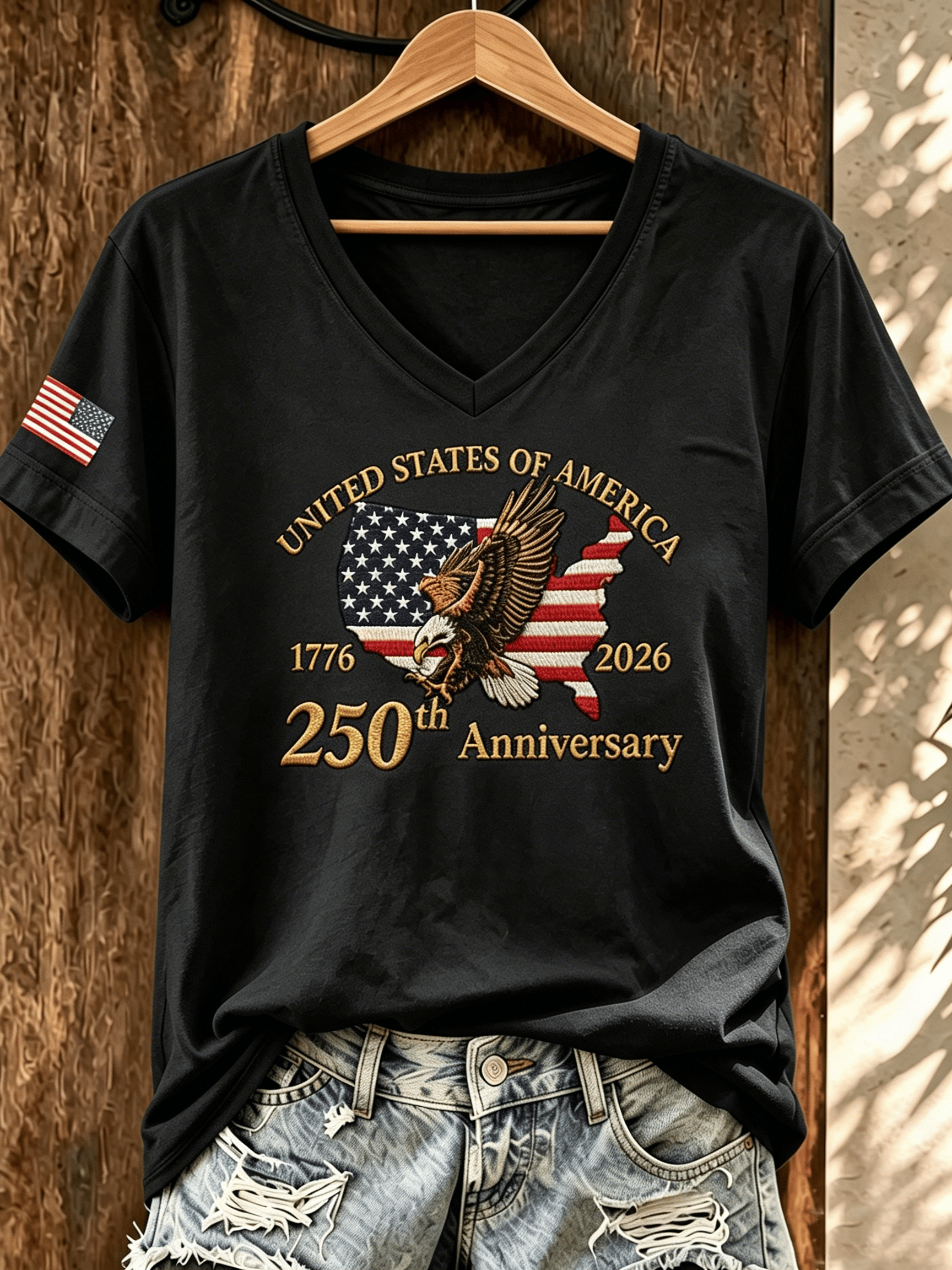 Women's USA 250th Anniversary Printed T-shirt