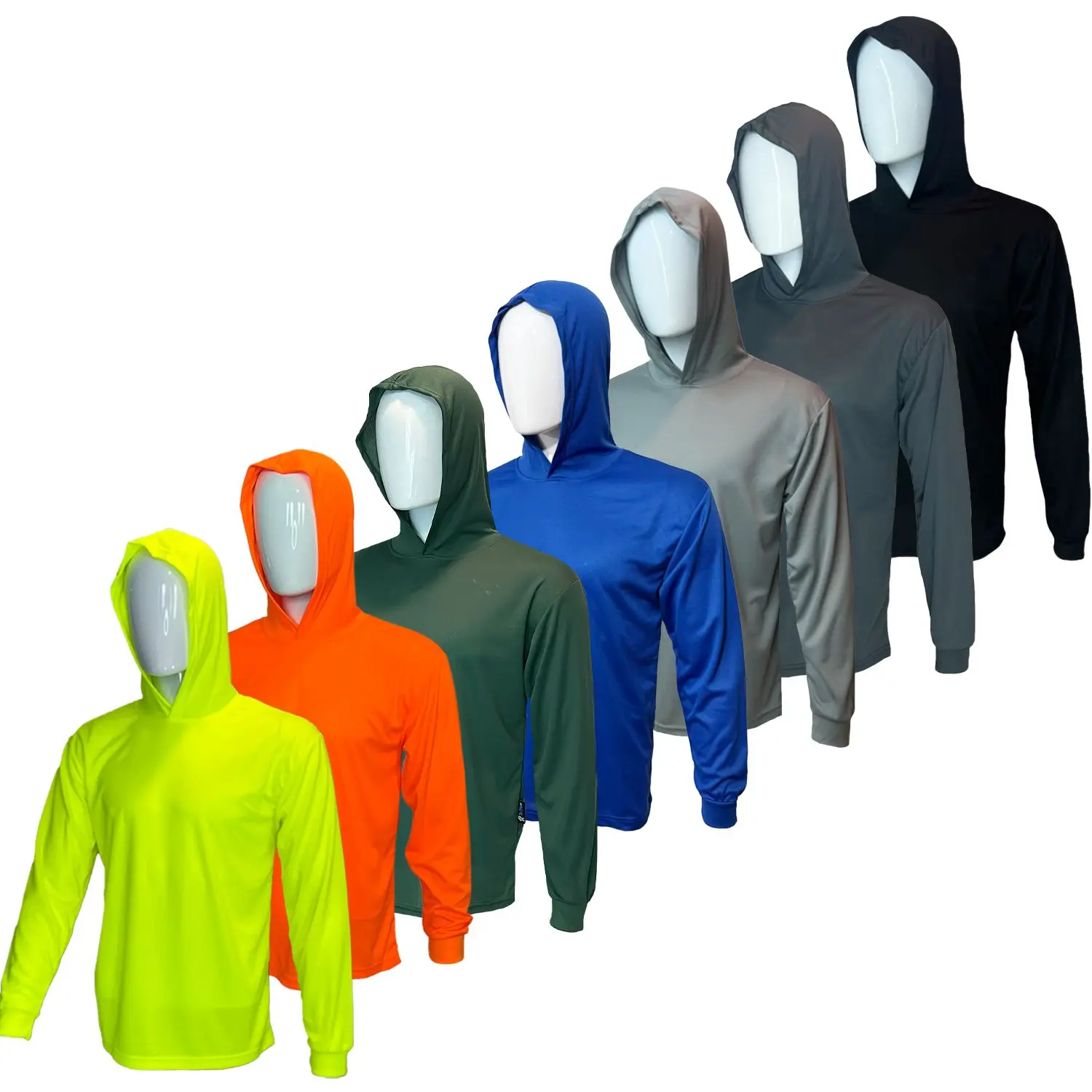 7-Pack High-Visibility Ultralight Long-Sleeve Hoodie
