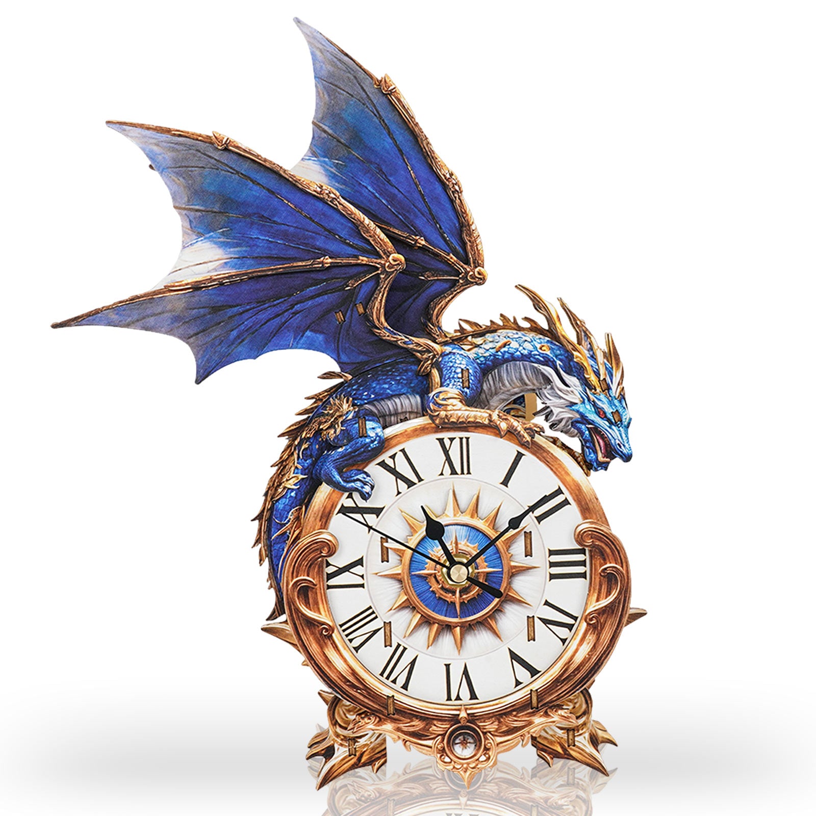 Blue DragonDIY Wooden Clock, 3D Puzzle Craft Kit