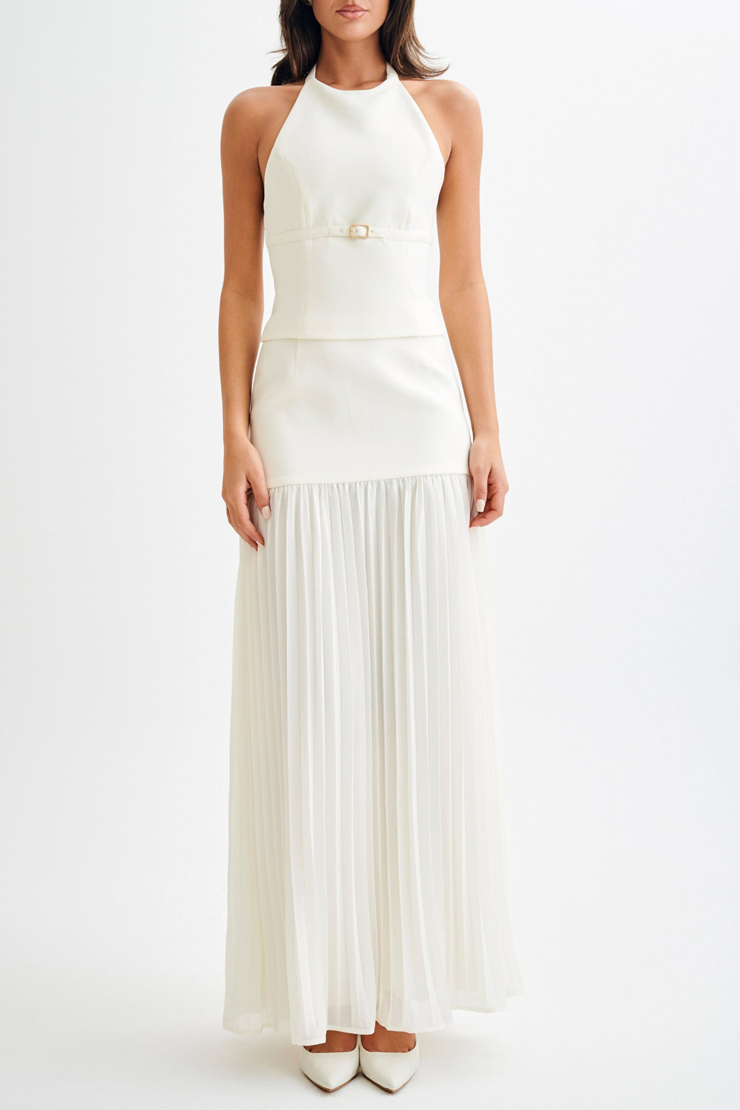 Suiting Halter Top With Buckle